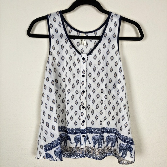 Live 4 Truth Tops - Live 4 Truth Indian Elephant Pattern Light Tank